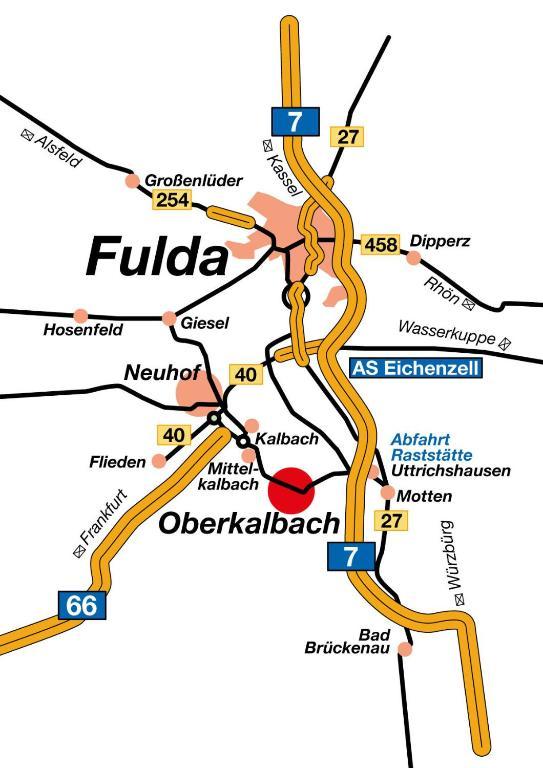 Landgasthof Lang Zum Adler Oberkalbach Kültér fotó